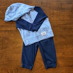 Carter's blue & navy jogging set